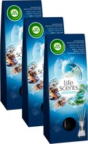 Air Wick Geurstokjes - Life Scents Turquoise Oase - 3 Stuks - Voordeelpak