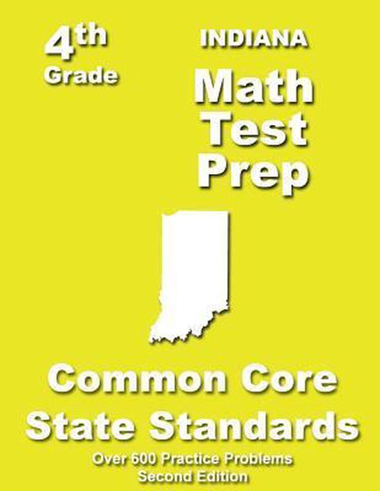 Indiana 4th Grade Math Test Prep - cover