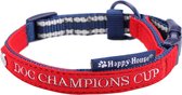 Happy-House Halsband Sportive Rood&Blauw&Lichtgrijs 37x1.5 cm