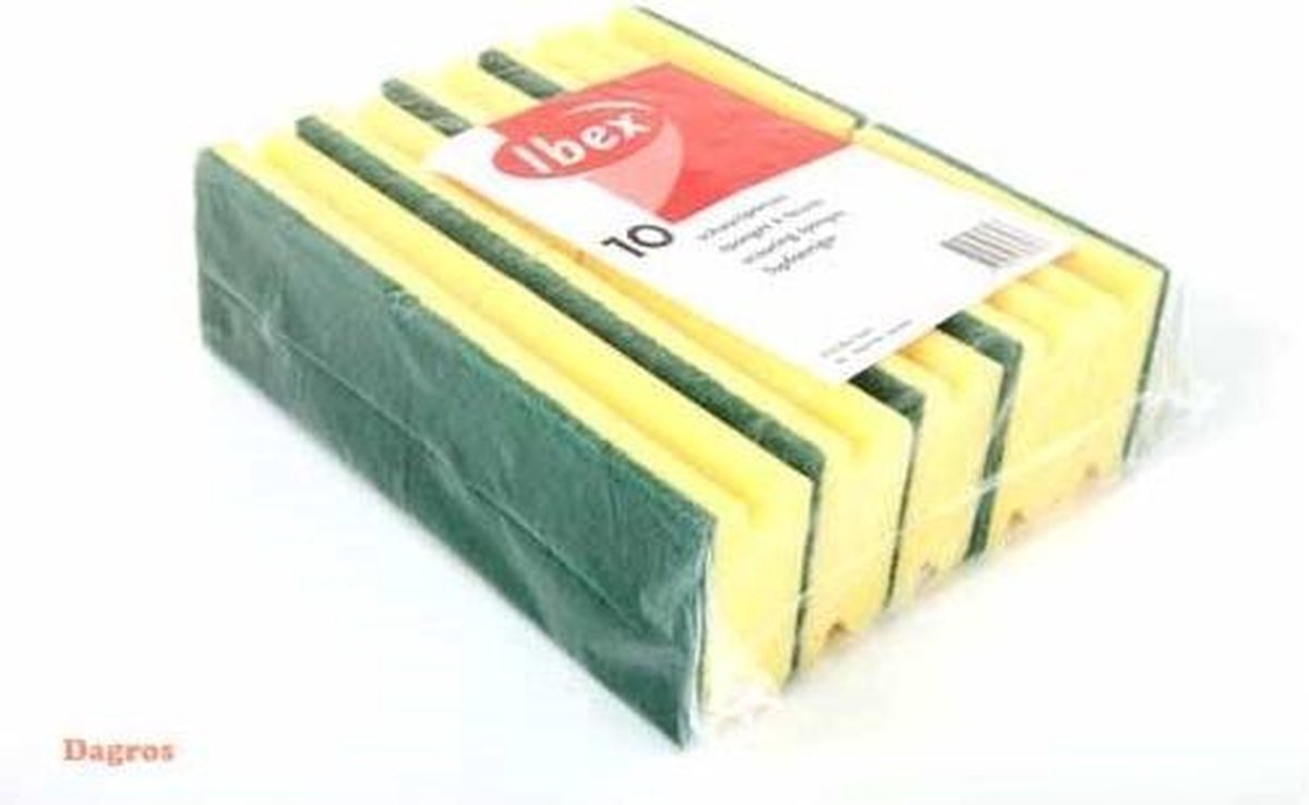 Ibex Schuurspons met greep - 10 stuks