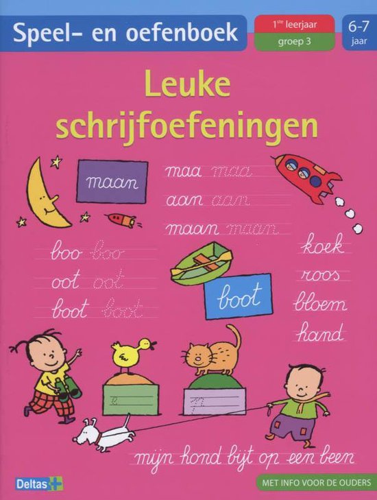 Cover van het boek 'Speel en oefenboek Leuke schrijfoefeningen 6 7 jaar'