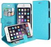 KDS Ultra Thin Cover Wallet case hoesje iPhone 5 5S blauw