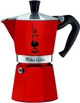 Bialetti Moka Express Rood - 200ml - 3 kops