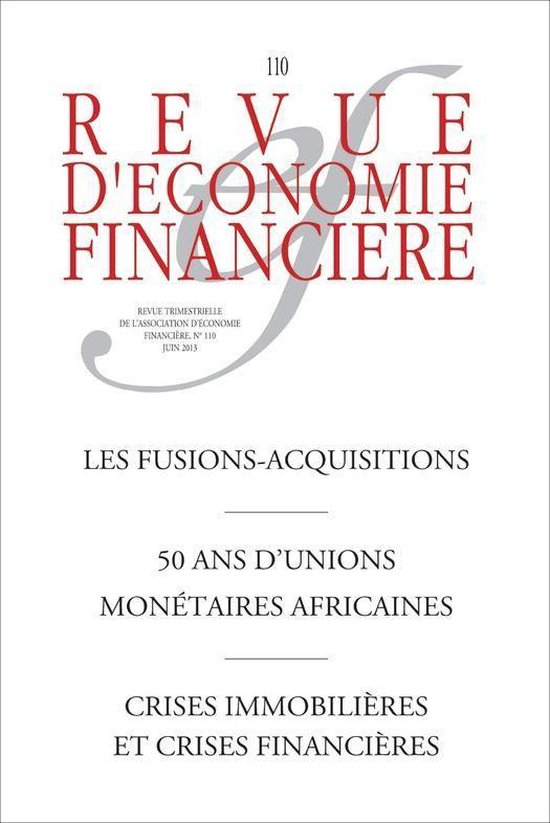 Revue d'économie financière - Les fusions-acquisitions - 5 ... - cover