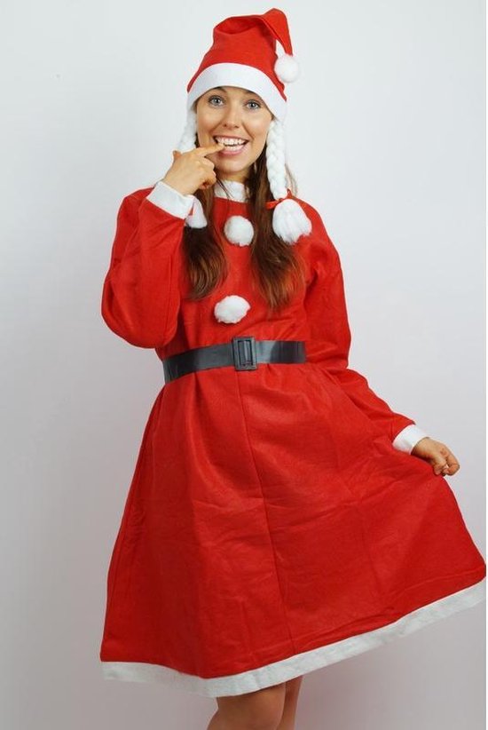 rouw veiling converteerbaar Kerst verkleed jurk voor dames Basic | bol.com