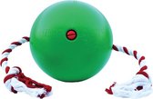 Tuggo Bal met Trektouw - Dierenspeelgoed - Groen - 25 cm
