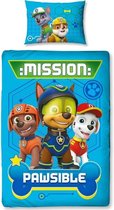 Paw Patrol dekbedovertrek, 1 persoons Paw Patrol dekbed