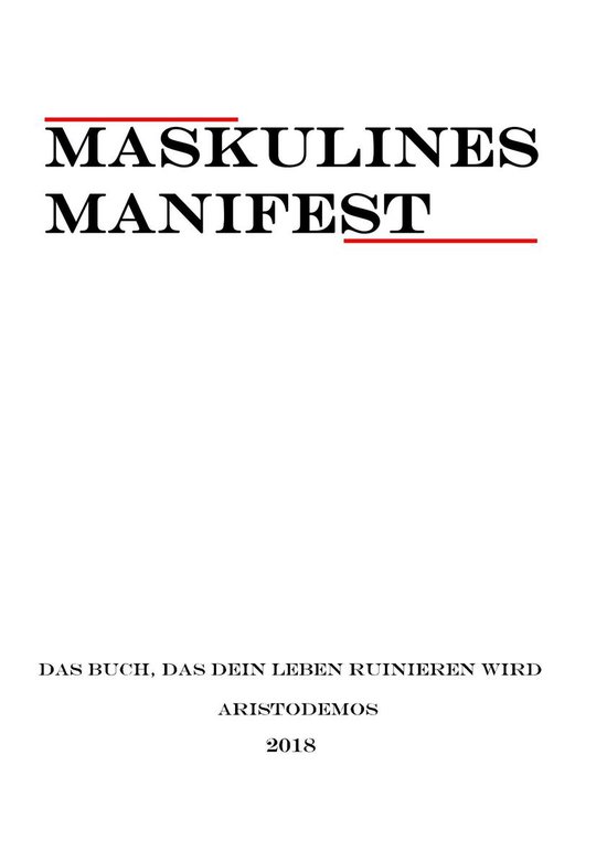 Maskulines Manifest - cover