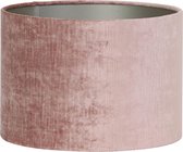Light & Living Gemstone Cilinder Lampenkap - Oud Roze - Ø35x30 cm