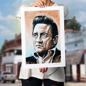 Johnny Cash print (50x70cm)