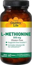 Country Life, L-Methionine, 500 mg, 60 Tablets