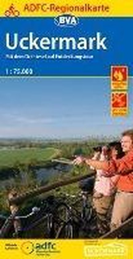ADFC-Regionalkarte Uckermark mit Tagestouren-Vorschlägen, 1 ... - cover