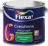 Flexa Creations Muurverf - Extra Mat - Mengkleuren Collectie - 85% Eucalyptus  - 2,5 liter