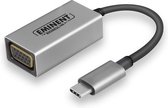 Eminent AB7871 tussenstuk voor kabels USB Type-C VGA Aluminium, Zwart