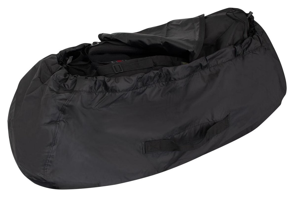 Eurotrail Regenhoes/flightbag voor backpack tot 55 liter Zwart