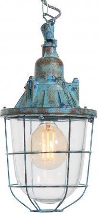 Industriële scheepslamp - Light&Living Quarry - blauw | bol.com