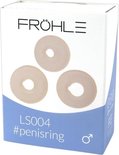 Fröhle – Penisringen Set van 3 Compatibel met Fröhle Pompen Zijdezacht en Ideaal voor Langdurige Erectie – Transparant