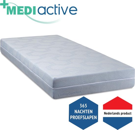 MediActive Medisch matras incl. BlueFlex Traagschuim - 90 x 200 cm | bol.com