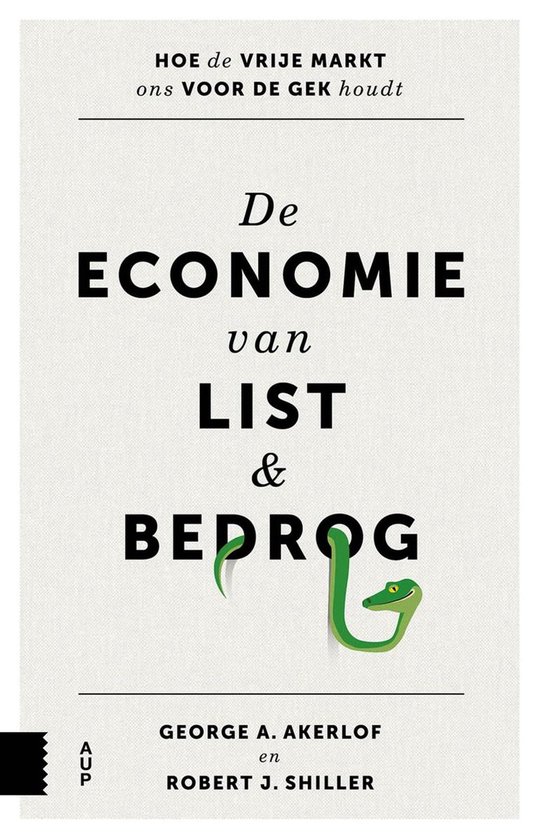 De economie van list en bedrog - cover