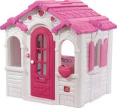 Step2 Sweetheart Maison Enfant en Plastique - Maison de Jeux rose pour l’extérieur / jardin - Maisonnette / Cabane de Jeu avec Accessories