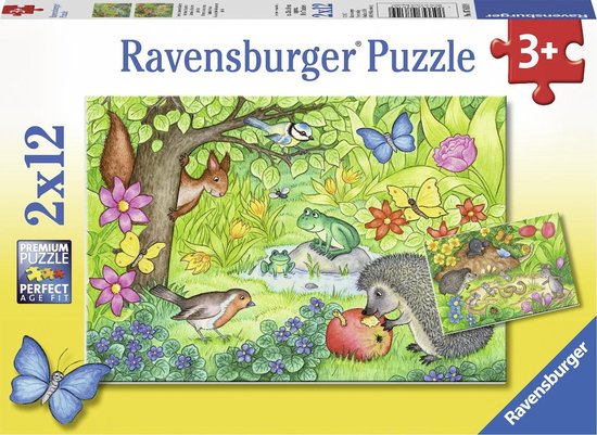 Ravensburger puzzel onze tuin - Twee puzzels van 12 stukjes kinderpuzzel | bol.com