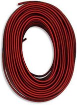 Luidsprekersnoer zwart/rood 2 x 1,5 mm x 20 m