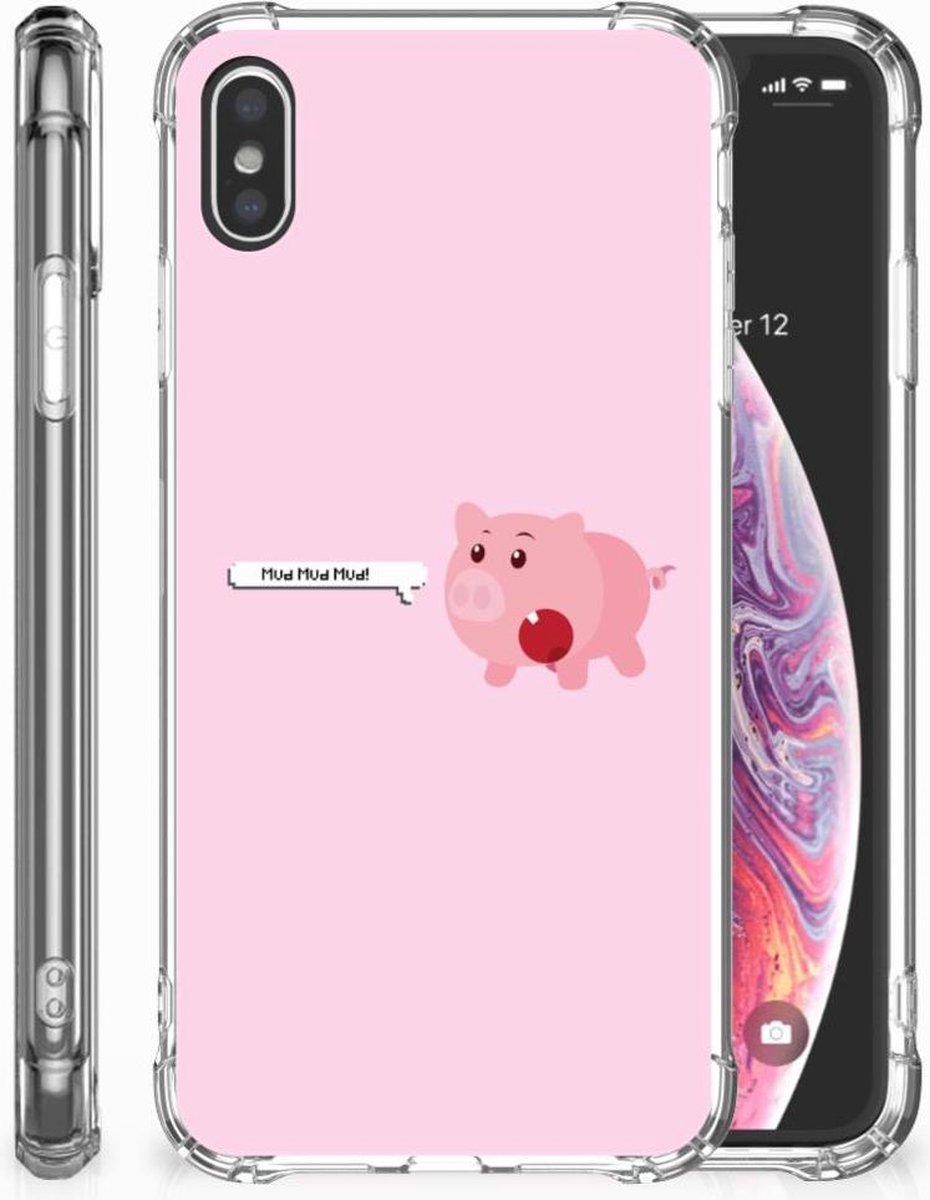 Apple iPhone Xs Max Stevig Bumper Hoesje Pig Mud