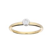 Glow 214.5201 Ring Goud G SI 1 0,04ct - maat 52