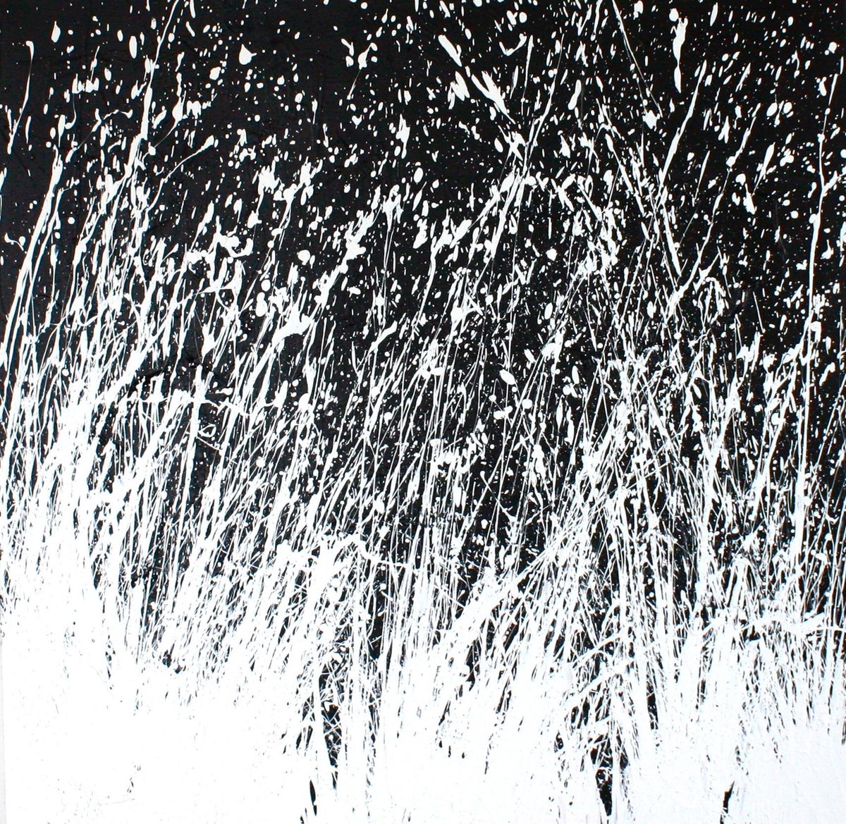 grens Schrijfmachine Overblijvend schilderij abstract 100x200 cm Rick Triest – zwart en wit | bol.com