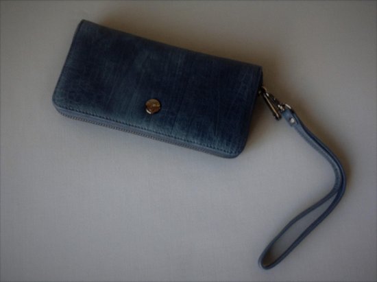 Mooie donkerblauwe portemonnee / clutch