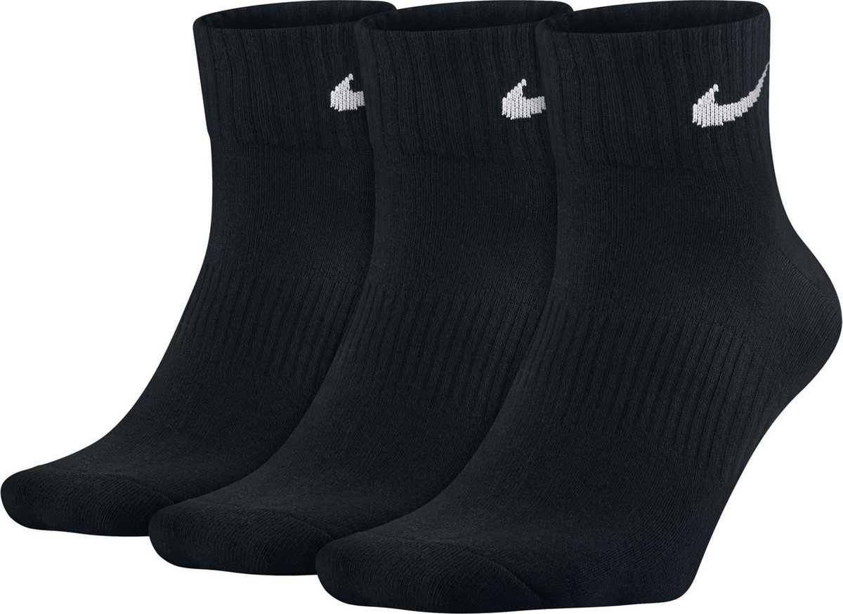 Nike Lightweight Quarter Sportsokken – Unisex Zwart