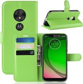 Book Case - Motorola Moto G7 Play Hoesje - Groen