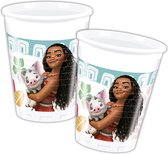 Disney Feestbekers Vaiana 200 Ml 8 Stuks