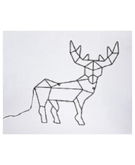 Kerstverlichting rendier 40 LED op batterij warm wit licht