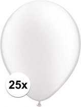 Qualatex ballonnen parel wit 25 stuks