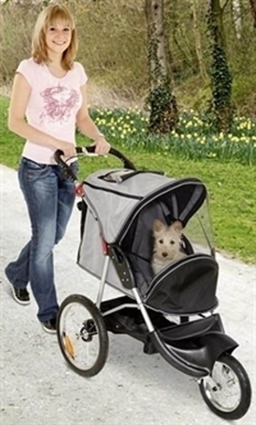 Flamingo Buggies Sport - Zwart/Grijs - 123 x 57 x 105 cm