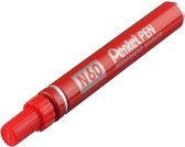 Pentel merkstift - pen afgeschuind - n60B rood
