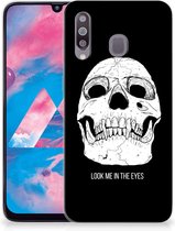 Geschikt voor Samsung Galaxy M30 Silicone Back Case Skull Eyes