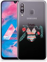 Geschikt voor Samsung Galaxy M30 Telefoonhoesje met Naam Boho Summer