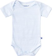 Little Label Unisex Rompertje - light blue stripes - Maat 50/56