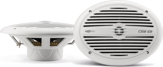 Caliber Marine Speaker voor Boten en Buiten - IP56 Waterresistant - 6x9 Inch - UV-Coating - Wit (CSM69-NEW) - Caliber