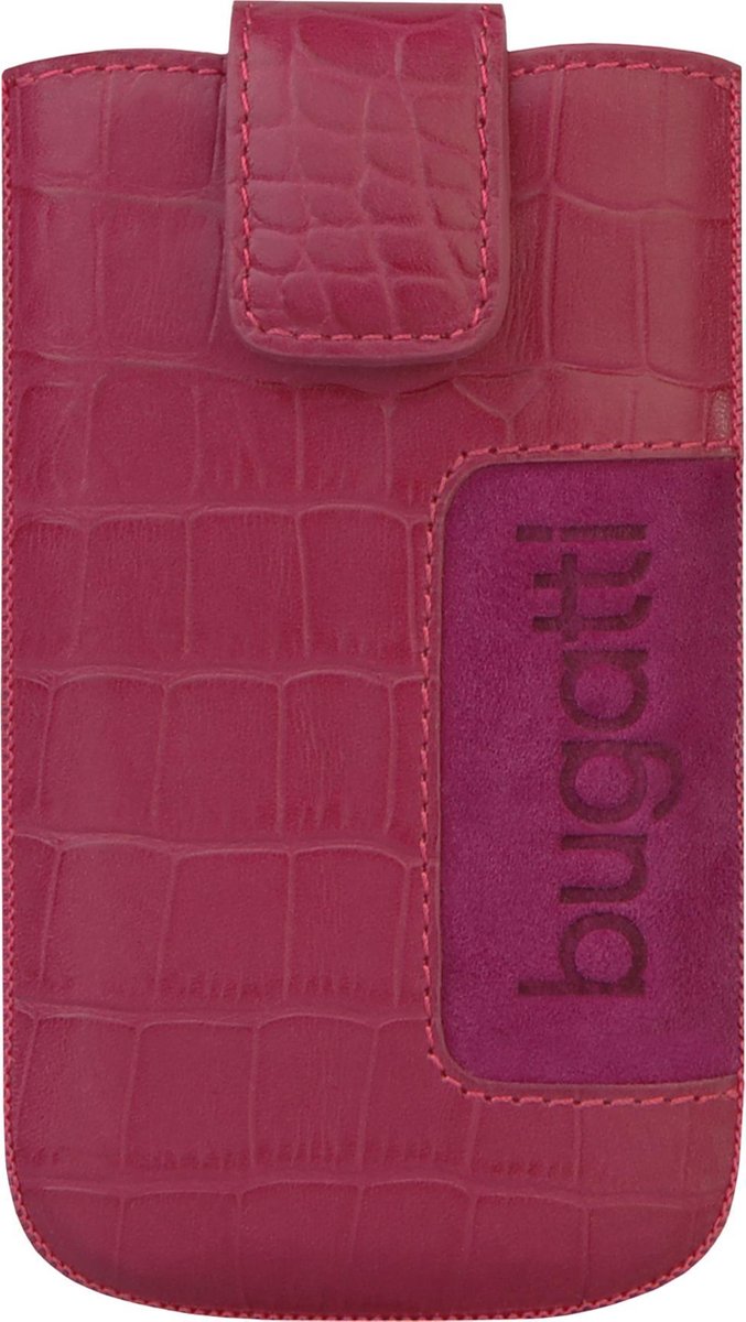 Bugatti SlimCase Leather Universal-M-02-croco pink