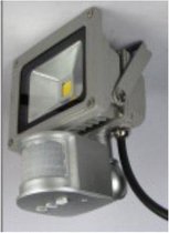 Lumenx Bouwlamp Led bouwlamp/schijnwerper 10W Helder wit met bewegingsmelder