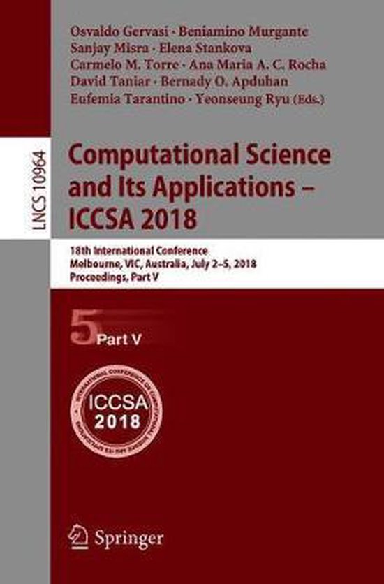Lecture Notes in Computer Science10964- Computational Scienc ... - cover
