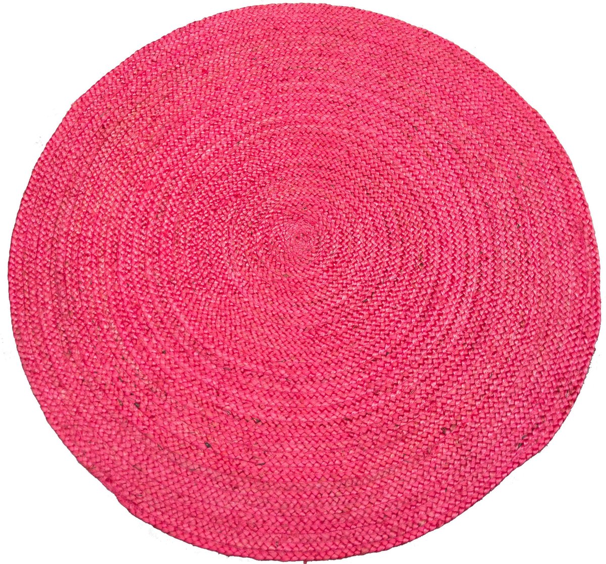Rocaflor-vloerkleed-jute-rond-roze-fuchsia-ø120cm bol.com
