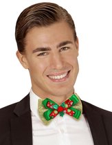 Goudkleurig kerst strikje met patronen voor volwassenen - Verkleedattribuut