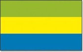 Vlag Gabon 90 x 150 cm feestartikelen - Gabon landen thema supporter/fan decoratie artikelen