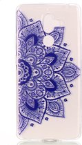 Shop4 - Nokia 7 Plus Hoesje - Zachte Back Case Mandala Blauw
