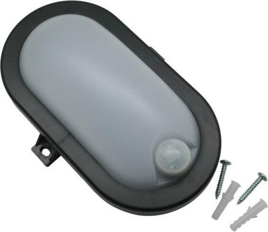 item Belonend Socialisme Hofftech Bulley BuitenLamp LED Ovaal met sensor - Zwart (5,5 Watt.) |  bol.com