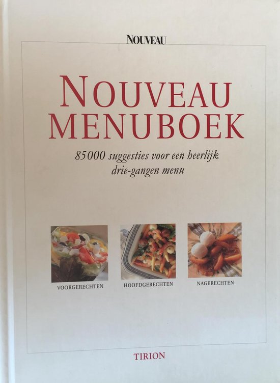 Nouveau Menuboek - cover